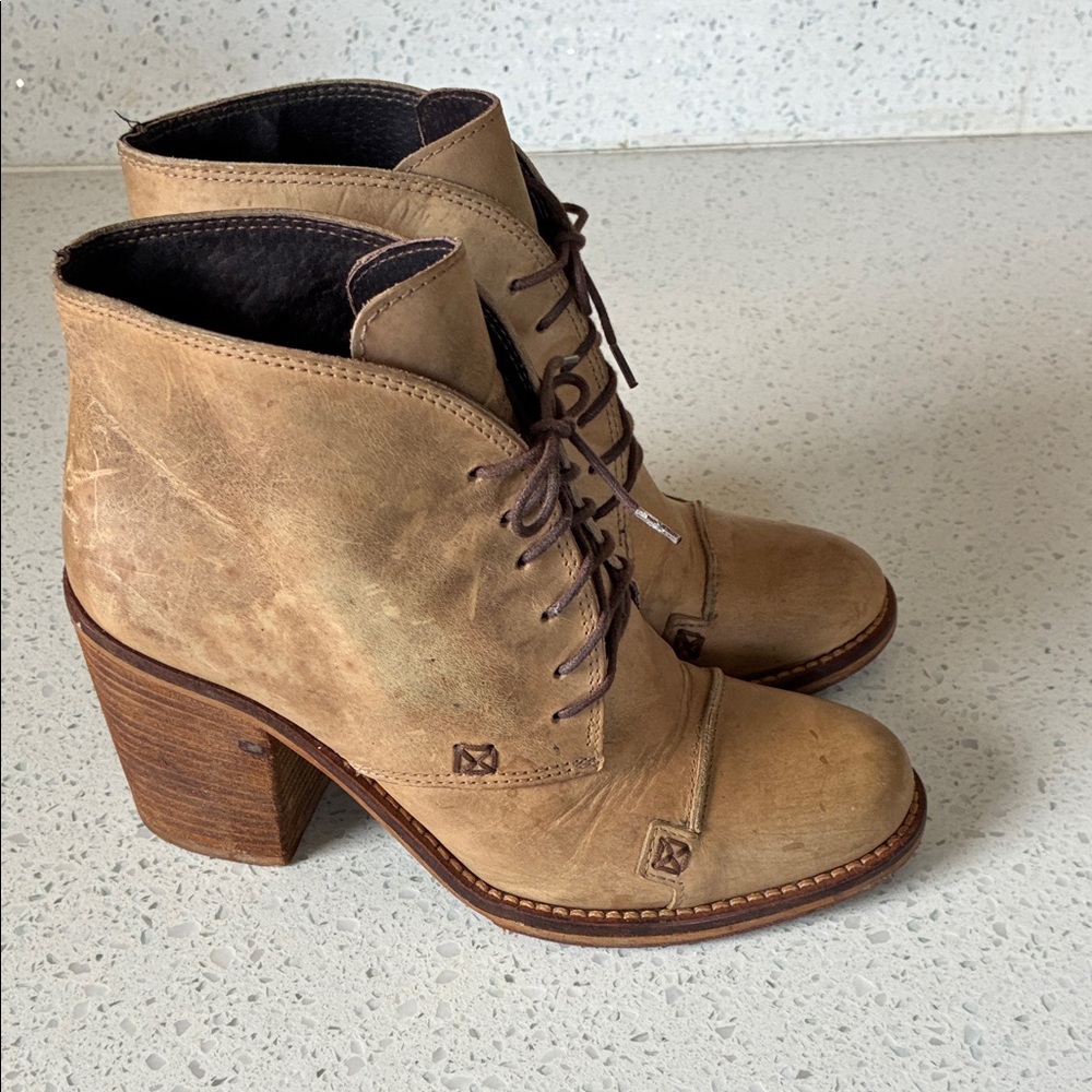 Charles David Tan Heeled Boots